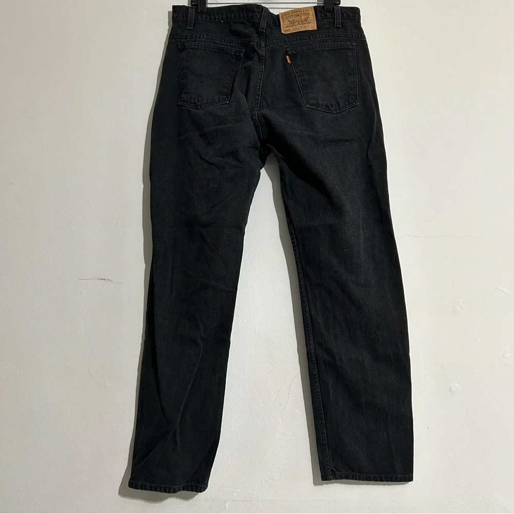 Levi’s Vintage 505 Orange Tab Straight Leg Regular Fit Jeans Black Size 38x32